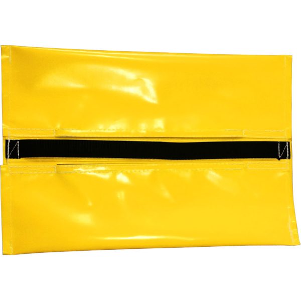 Yellow sand bag filled
